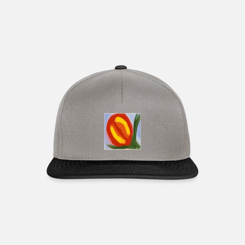 Blume - Snapback Cap - Graphit/Schwarz