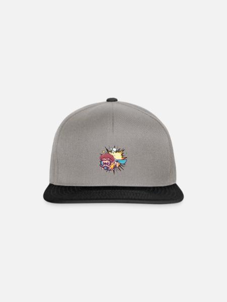 Taucher Tauchen - Snapback Cap - Graphit/Schwarz