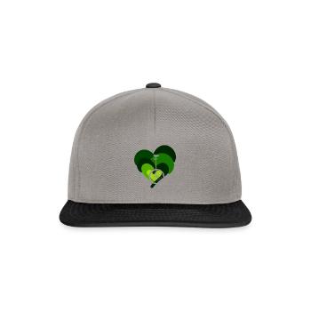 Pédale monocycle Penny farthing - Casquette snapback - gris graphite/noir - Devant