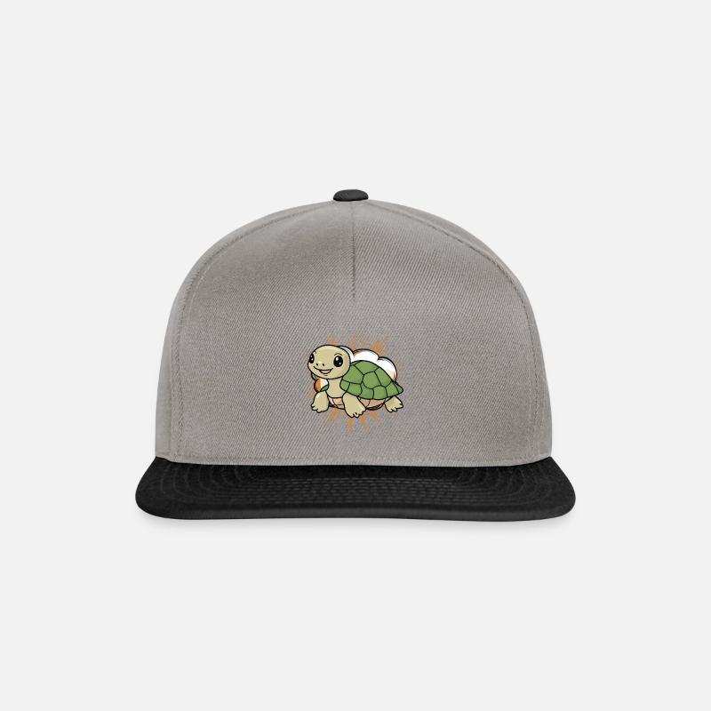 Turtle Schildkröte - Snapback Cap - Graphit/Schwarz