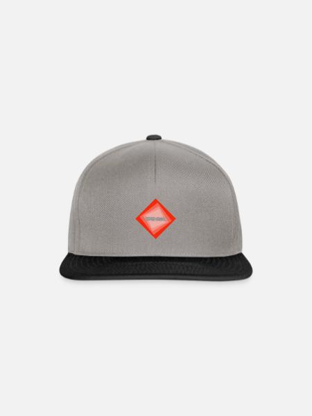 Dampflok Lokomotive - Snapback Cap - Graphit/Schwarz