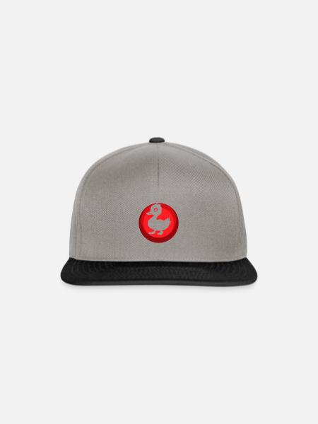 Enten Entchen Quak - Snapback Cap - Graphit/Schwarz