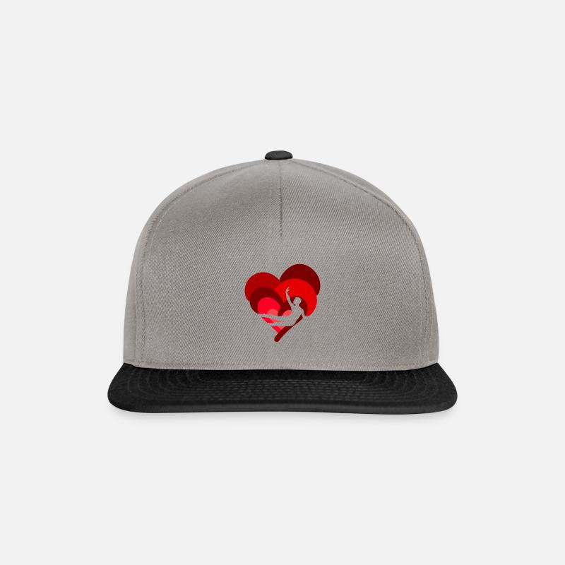 Turnen Turner Gymnastiktraining - Snapback Cap - Graphit/Schwarz