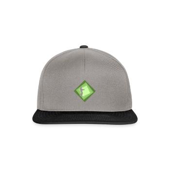 Canne à pêche - Casquette snapback - gris graphite/noir - Devant
