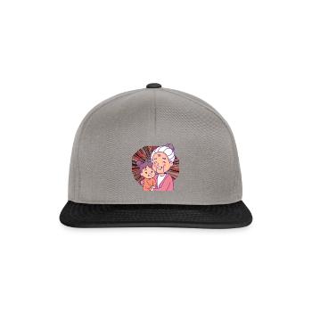 Grand-mère Grand-mère - Casquette snapback - gris graphite/noir - Devant
