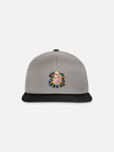 Wandern Jakobsweg - Snapback Cap - Graphit/Schwarz