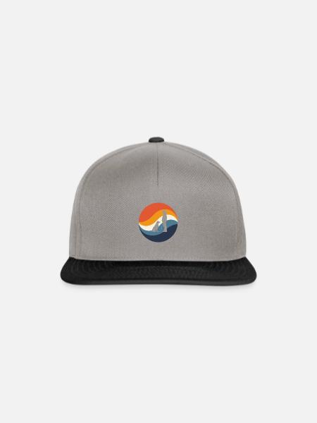 Hundeerziehung Hundetraining Hundesport - Snapback Cap - Graphit/Schwarz