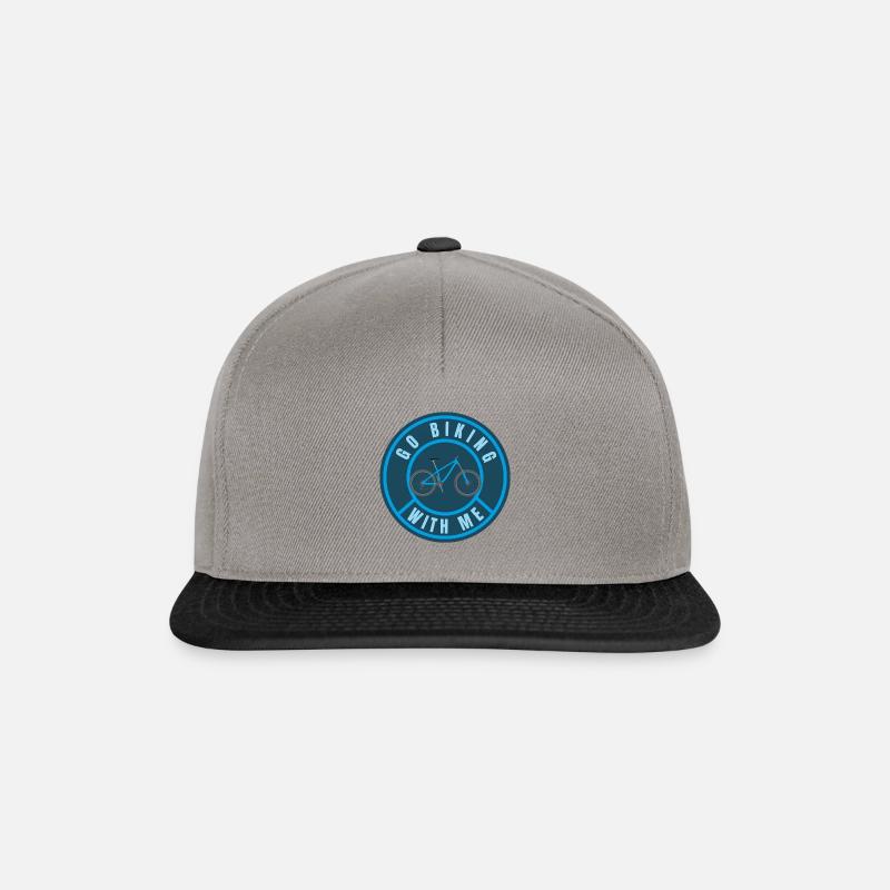 Go biking with me - Snapback Cap - graphite/black