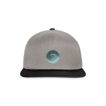 Parachutisme Parapente Sports extrêmes - Casquette snapback - gris graphite/noir - Devant