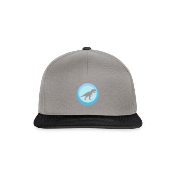 Dinosaurier Rex Reptil - Snapback Cap - Graphit/Schwarz - Vorne