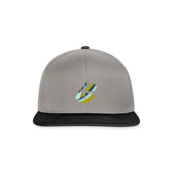 Stewardess Airplane - Snapback Cap - graphite/black - Front