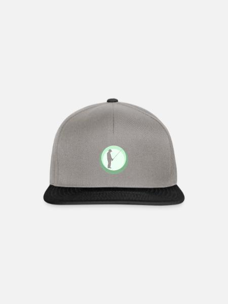 Fischen Fischerei Angler - Snapback Cap - Graphit/Schwarz