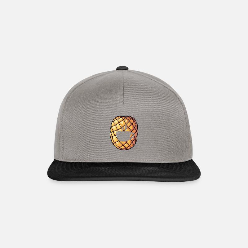 Kaffee Latte Arabica - Snapback Cap - Graphit/Schwarz
