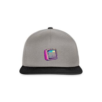 Autor Bücher Schreibmaschine - Snapback Cap - Graphit/Schwarz - Vorne