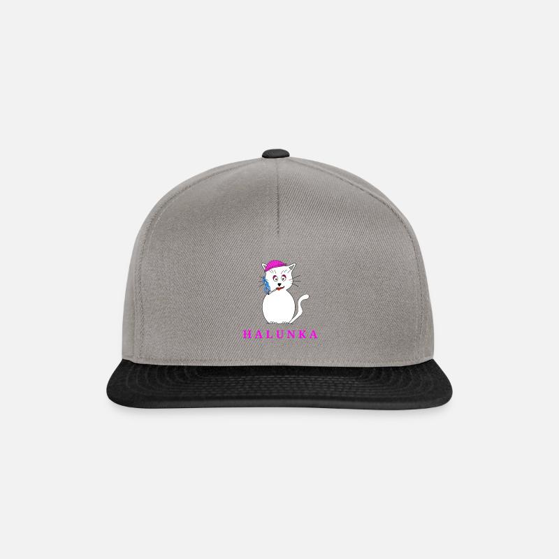HALUNKA MIT KIPPE - Snapback Cap - Graphit/Schwarz