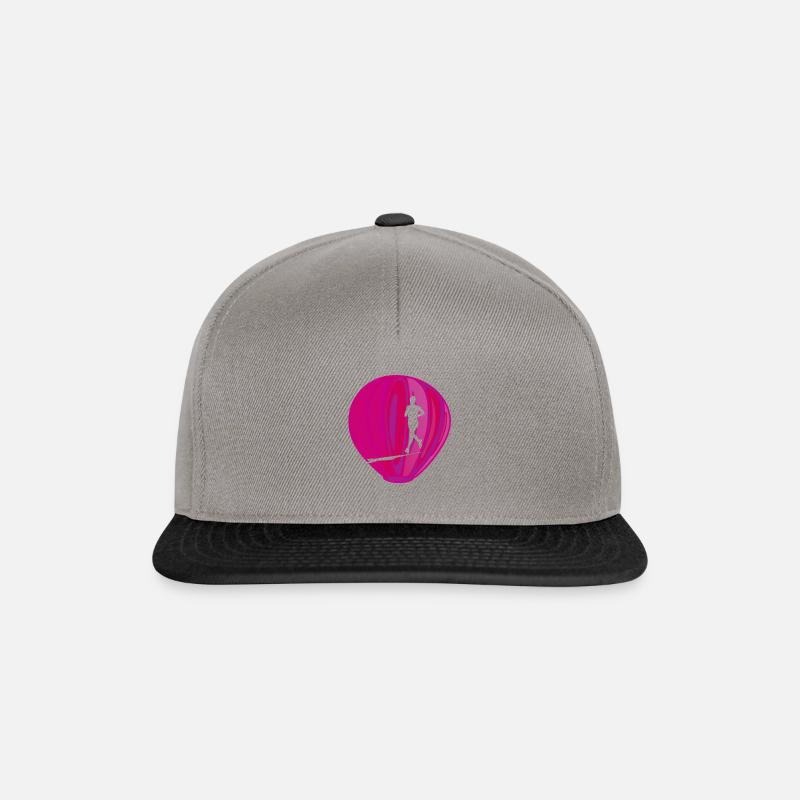 Marathon Laeufer - Snapback Cap - Graphit/Schwarz