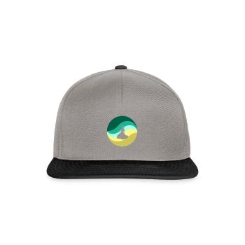 Hexe Hexenkessel Besen - Snapback Cap - Graphit/Schwarz - Vorne