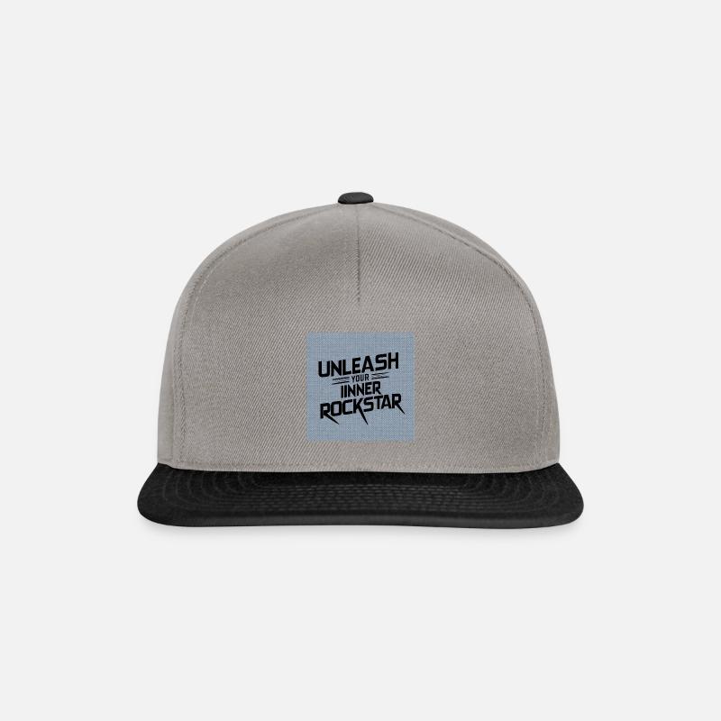 UNLEASH YOUR IINNER - Snapback Cap - Graphit/Schwarz