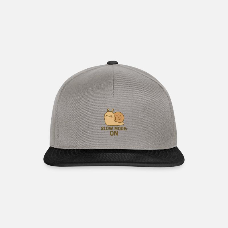 slow mode on - Snapback Cap - Graphit/Schwarz
