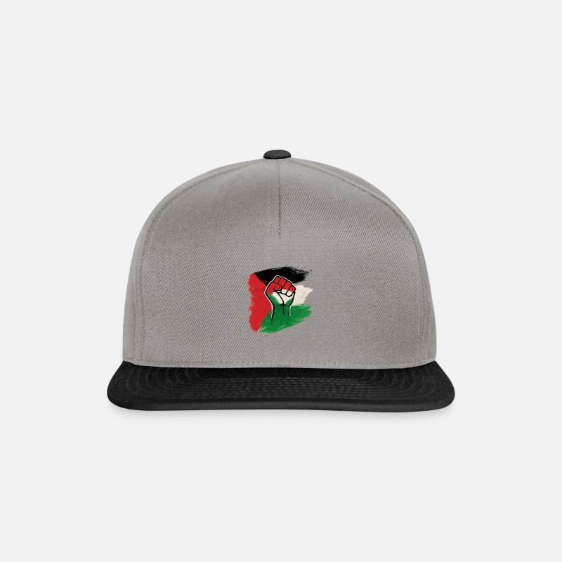 Explosion de couleurs – Résistance en mouvement - Casquette snapback - gris graphite/noir