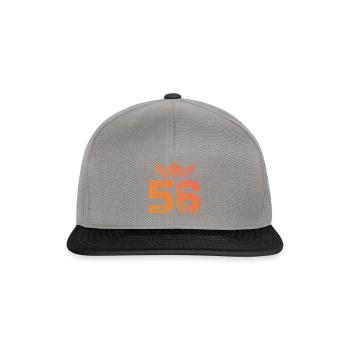 56 Couronne numérique - Casquette snapback - gris graphite/noir - Devant