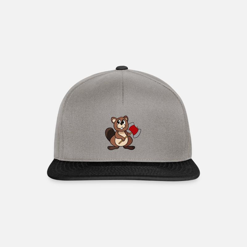 Biber - Snapback Cap - Graphit/Schwarz