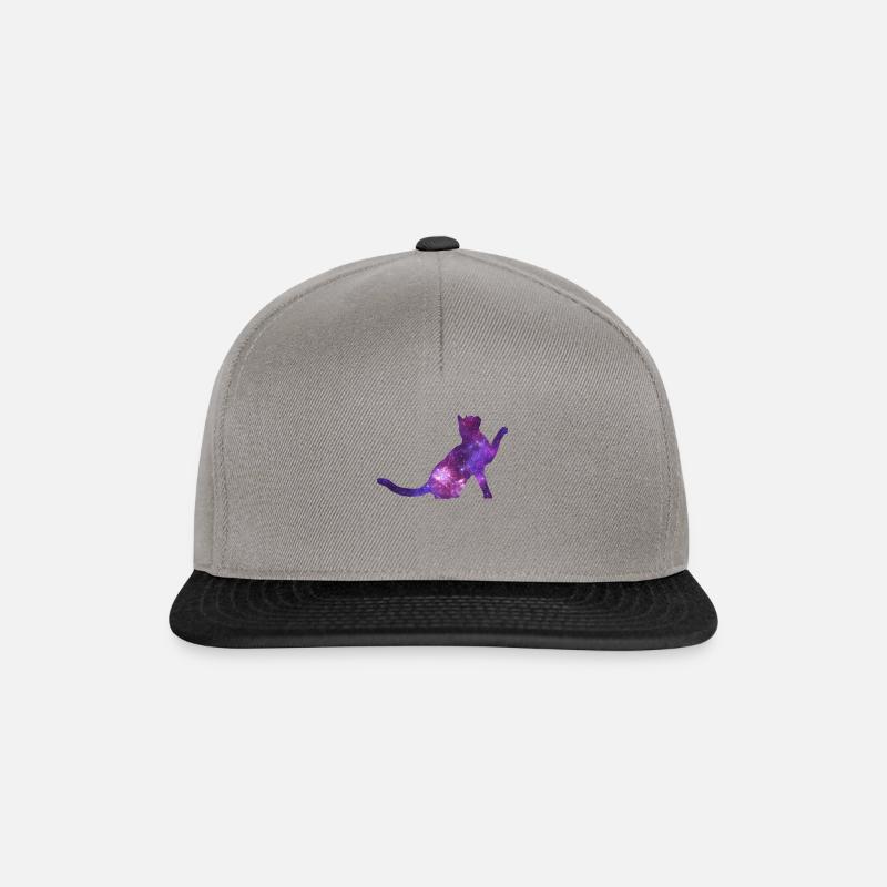 Space Cat - Snapback Cap - graphite/black