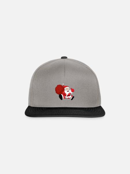 Weihnachtsmann - Snapback Cap - Graphit/Schwarz