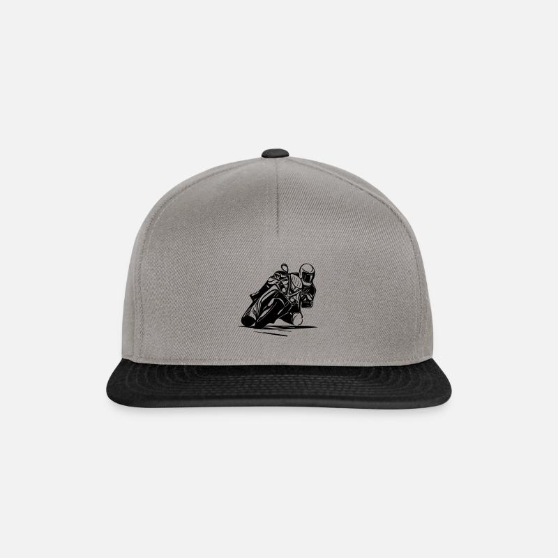 Vector Rennfahrer Motor Motorsport - Snapback Cap - Graphit/Schwarz
