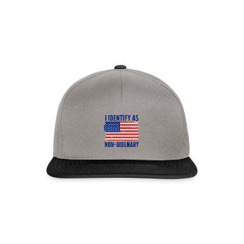 Anti-Biden-Demokrat Liberaler Nicht-Biden-Anhänger - Snapback Cap - Graphit/Schwarz - Vorne
