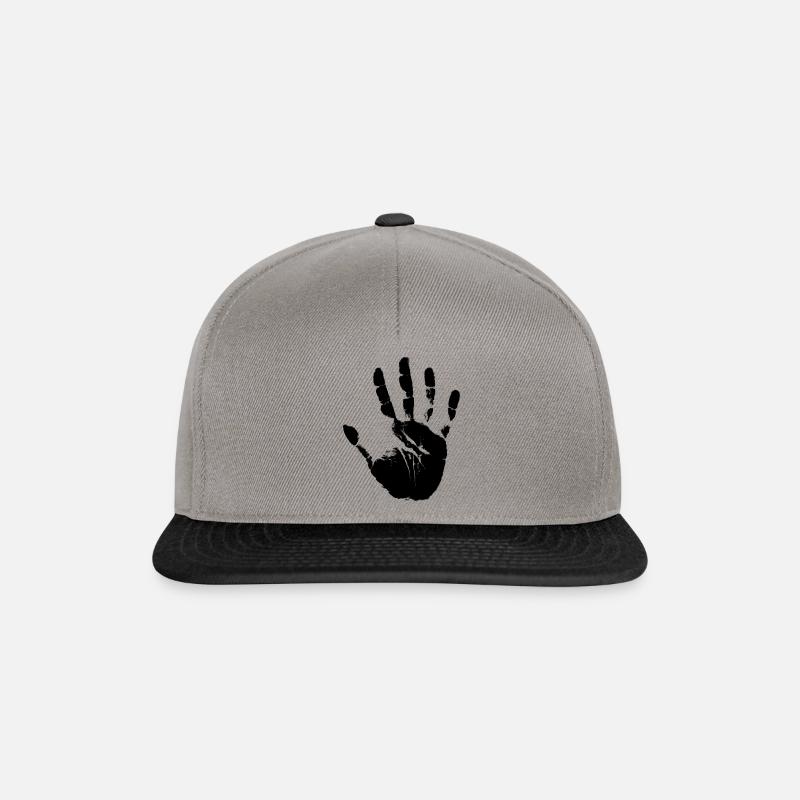 Main - Casquette snapback - gris graphite/noir