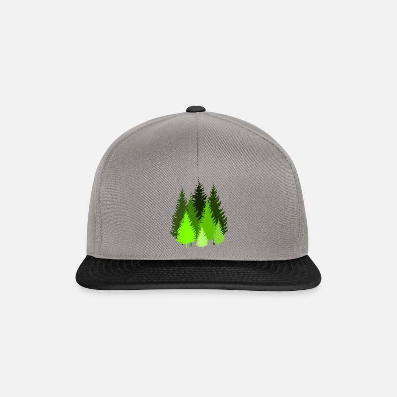 trees - Snapback Cap - graphite/black