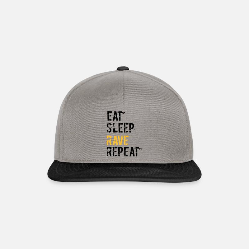 Rave et répète - Casquette snapback - gris graphite/noir