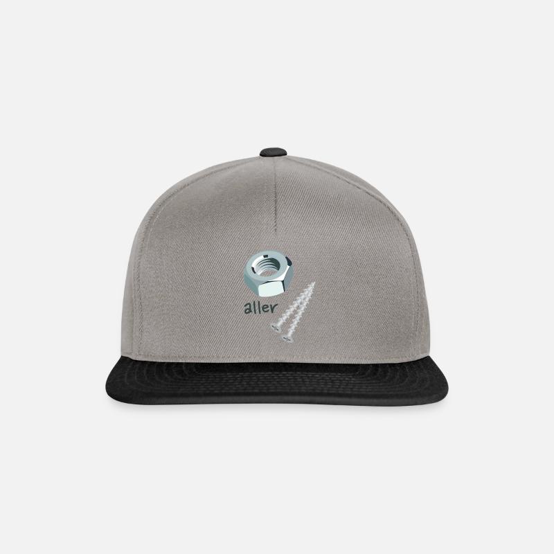 Écrou de toutes les vis - Casquette snapback - gris graphite/noir