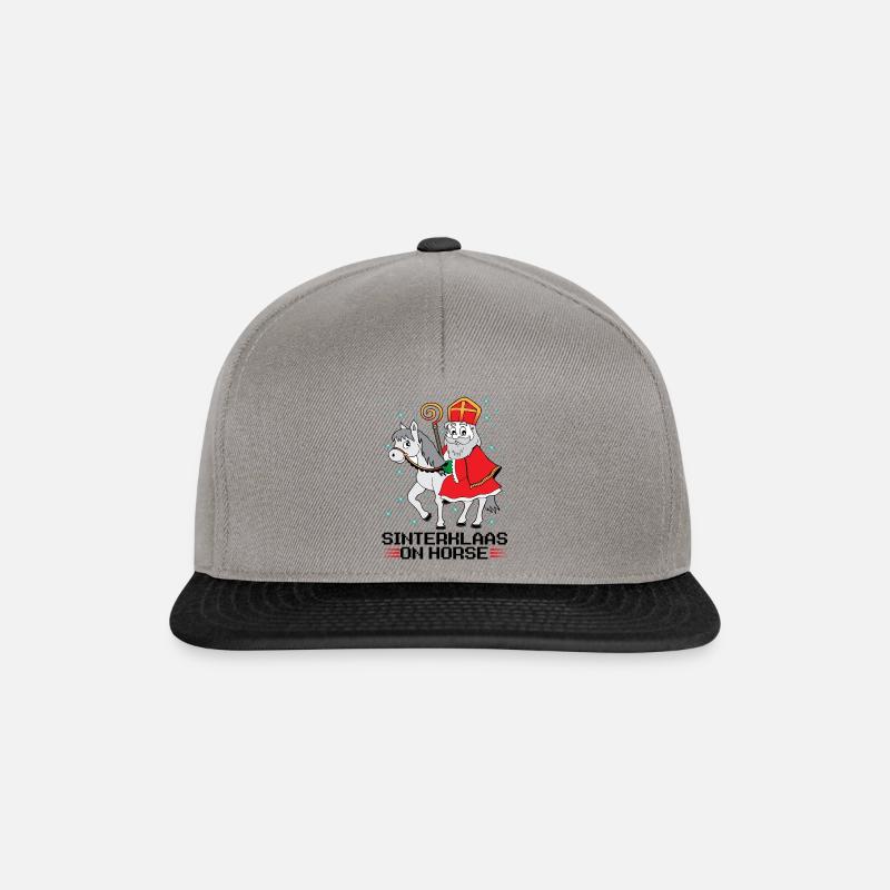 Sinterclass à cheval - Casquette snapback - gris graphite/noir