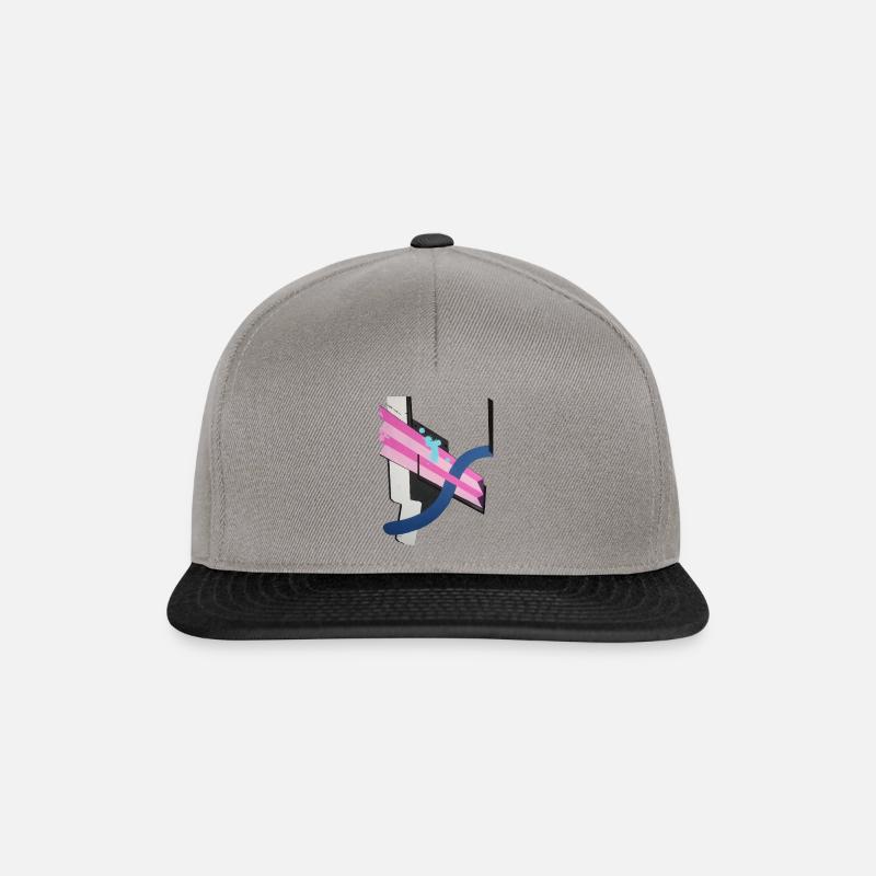 Blue Snake - Snapback Cap - Graphit/Schwarz