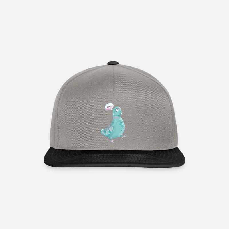 PigeonEh - Snapback Cap - Graphit/Schwarz