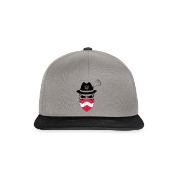 Crâne d'Autriche - Casquette snapback - gris graphite/noir - Devant