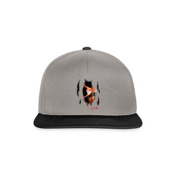 SQUIRREL SAY HELLO - Snapback Cap - graphite/black - Front