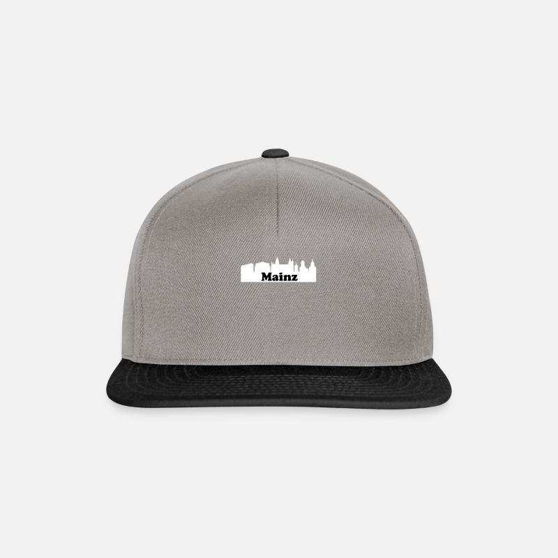 Mainz Skyline - Snapback Cap - Graphit/Schwarz