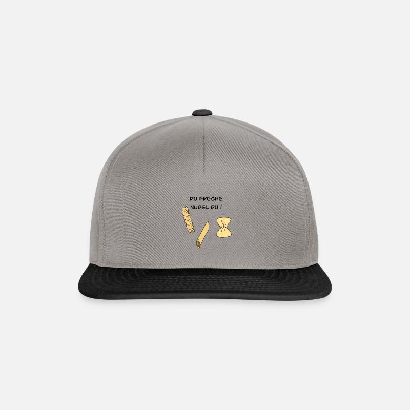 Du freche Nudel Du - Snapback Cap - Graphit/Schwarz
