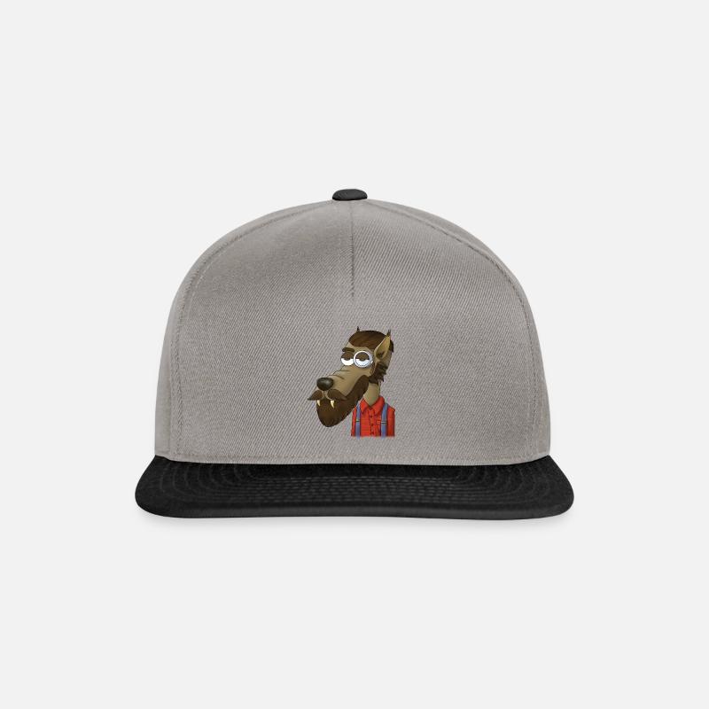 Hipsterwolf - Snapback Cap - Graphit/Schwarz