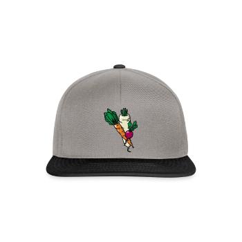 Vegetables Vegetable Garden Vegetables Gardener - Snapback Cap - graphite/black - Front