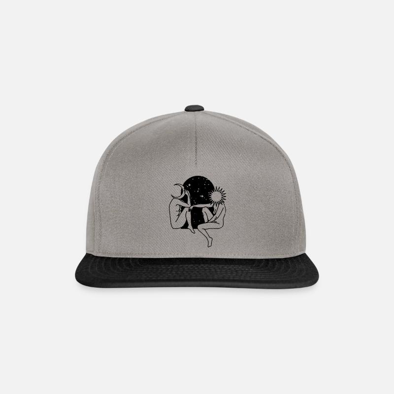 MOON SUN - Snapback Cap - Graphit/Schwarz