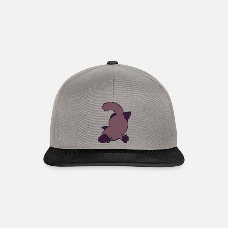 Schnäbelchen, das Schnabeltier - Snapback Cap - Graphit/Schwarz
