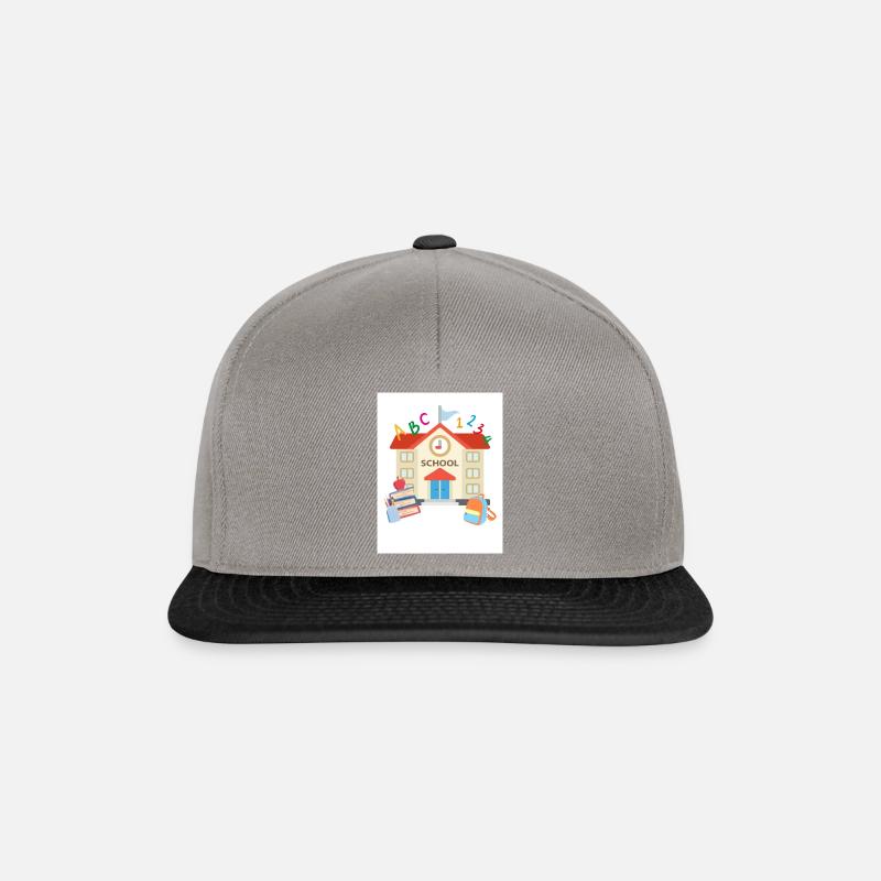 Schule Einschulung - Snapback Cap - Graphit/Schwarz