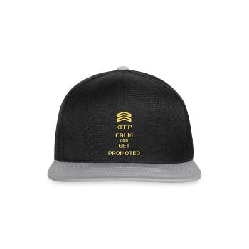 RESTEZ CALME ET FAITES LA PROMOTION Du jeu vidéo En disant - Casquette snapback - noir/gris - Devant