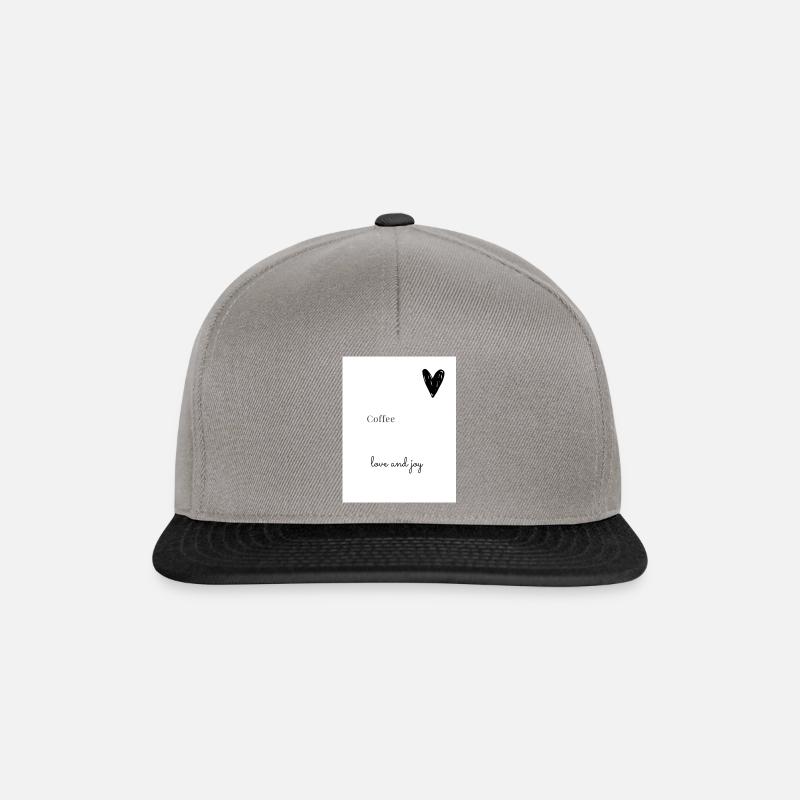COFFEE - Snapback Cap - Graphit/Schwarz