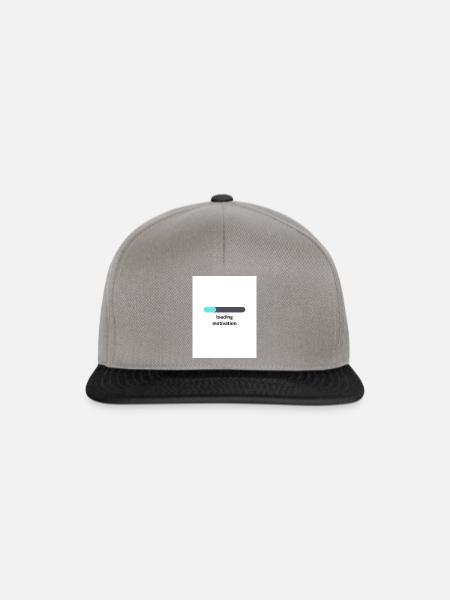 loading motivation funny design - Snapback Cap - Graphit/Schwarz
