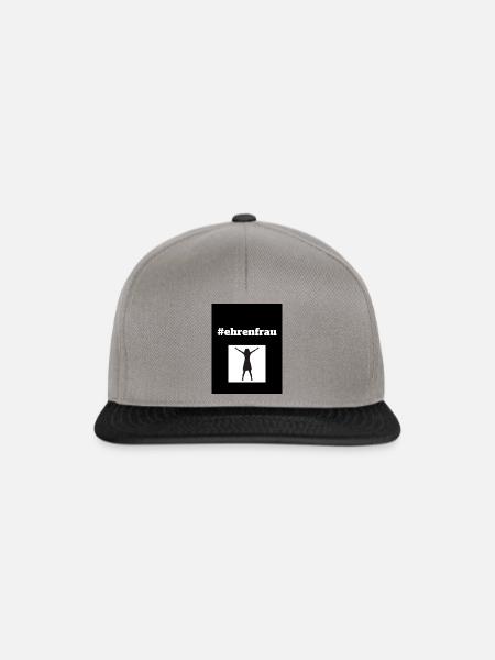 Weibliche Form des Ehrenmannes - Snapback Cap - Graphit/Schwarz